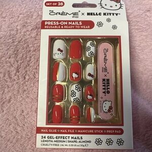 Hello Kitty Press On Nails from The Crème Shop